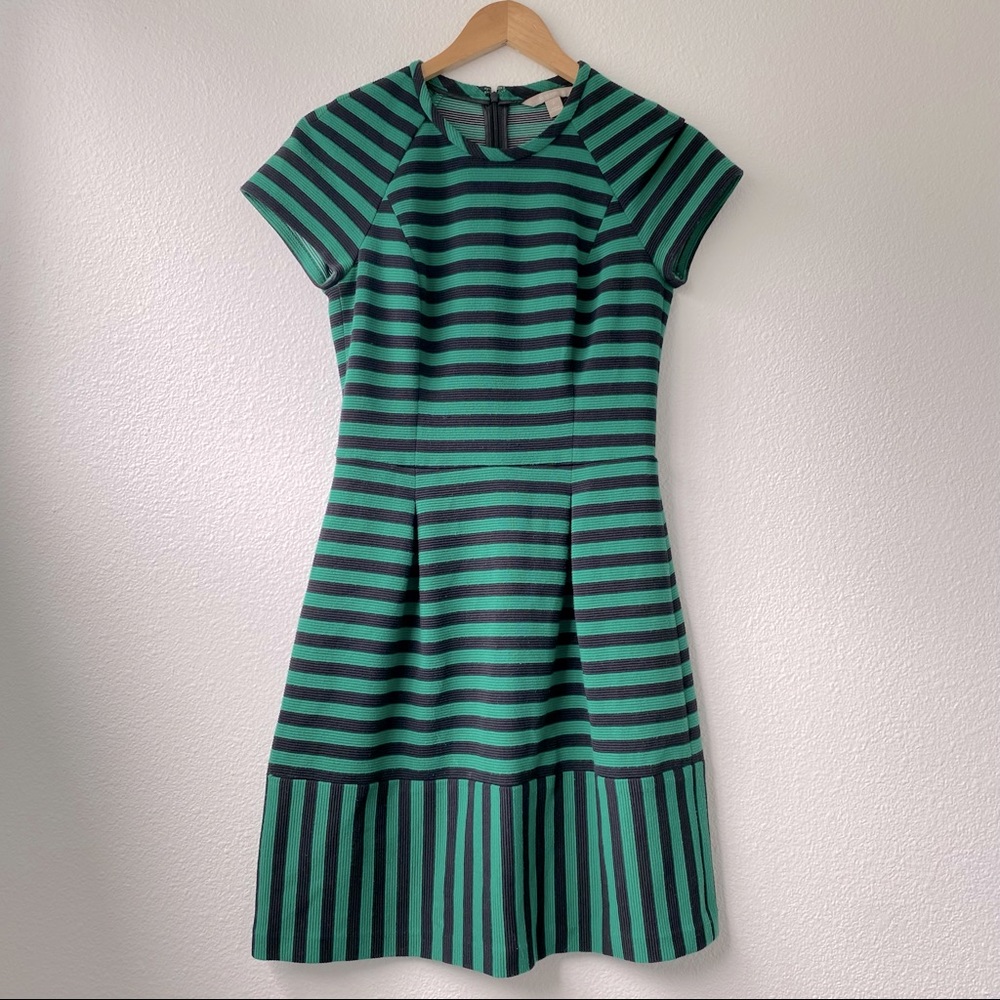 120. Banana Republic Stripe Short Sleeve Dress - Picture 1 of 12